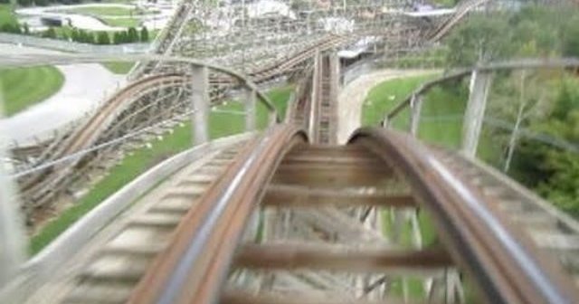 Wild Beast on ride POV Canada s Wonderland Vaughan Ontario